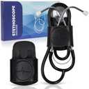 Stethoscope Holder Hip Clip, Stethoscope Accessories, Holster for Scrubs, White Coats, Belts - Essential for Doctors, Nurses, EMTs, Medical Students, Black