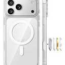 TORRAS Stronger Magnetic & AntiYellowing for iPhone 17 Pro Max Case Clear, Fit for MagSafe, Military Grade Drop Protection, Camera Control, DIY Button, Slim for iPhone 17 Pro Max Case Diamond Clear
