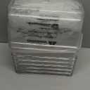 12 Pack Middle Organizers and Storage, Pantry Organization and Storage Bins, Cabinet Organizer, Clear Plastic Storage Containers with Handle Acrylic Storage Bins for Cabinet, Fridge