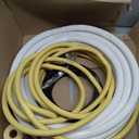 25 Ft Mini Split Line Set.Air Conditioner Copper Tubing Pipes Extension Set, 1/4" & 1/2" 3/8" PE Thickened for AC and Heating Equipment Insulated Coil Line Set HVAC Refrigerant with Nuts. (1/4+1/2)
