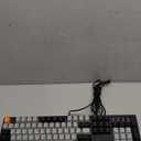 E-YOOSO Z-14 Wired Mechanical Gaming Keyboard 104 Key, Red Switch Hot Swappable Full-Size Office Work Computer Keyboards, Solid Yellow Backlit Mechanical Keyboard for PC Mac, Black