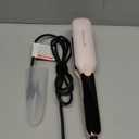 Hair Straightener, 1.75 Inch Flat Iron with Infrared and Ionic Technology, Titanium Plate with Ceramic Coating Dual Voltage Straightener with Heat-Resistant Silicone for All Hair Types (Pink)