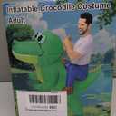 Inflatable Crocodile Costume for Adults - Funny Blow-Up Halloween Costume, Ride-on Alligator Costume for Women Men Halloween,Christmas Cosplay Party