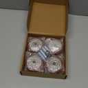 3 Inch Caster Wheels 4 PCS Heavy Duty PU Board Caster, Red Cart Wheels Replacement for Platform Trucks up to 264 LBS/ 120 KG with 3/8" Axle