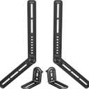 XINLEI Universal Sound Bar Mounts with Detachable Long Extension Plates Fits Most 23 to 65 Inch TVs Soundbar TV Mount Bracket Above or Under TV, up to 22 lbs SBR303