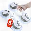 2Pack Grab Bars for Bathtubs and Showers, Shower Handles for Elderly Suction, Handicap Grab Bar, Suction Shower Grab Bars for Seniors, Bathroom Grab Bars, Shower Bars Safety, 12inch, Grey