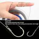 10 Rolls 32ft Saltwater Fishing Lure Leader Line Angling Wire Nylon Coated Stainless Steel Leader Wire 10 lb Test - 200lb Ten Sizes Anti-Corrosion Ideal for Inshore Offshore Fishing