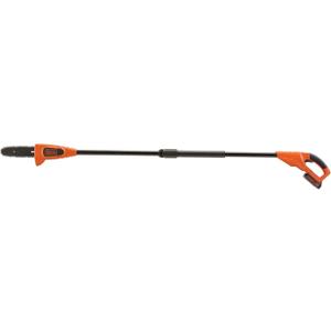 BLACK+DECKER 20V MAX Cordless Pole Saw Kit with Battery and Charger Included, 14-Inch Battery Pole Saw, Includes Oil Bottle, Wrench and Blade Guard (LPP120)