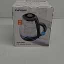Chefman 1.7-Liter Electric Tea Kettle w/ Borosilicate Glass and Automatic Shutoff - Black