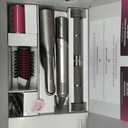 Shark Flex Fusion Hair Straightener & Powerful Hair Dryer with Fusion Hair Brush, Air Styler with Auto-Wrap Hair Curlers, Concentrator, & Frizz Fighter, Metallic Mist, HD651S