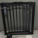 29.5"-40.5" Extra Wide Baby Gate, Pressure Mount Metal Long Dog Gates for House Stairs Doorways, Auto Close Safety Child Gate with Walk Thru Door No Drilling, Tension Pet Gate Indoor for Kids, Black