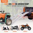 VEVOR 7.5ft Aluminum Ramps, 1500 lbs Folding Loading Ramps (2 pcs Set) for Pickup Trucks Bed, Trailers Ramp with Load Straps for Dirt Bike, UTV, ATV, Trucks, Lawn Mowers, Cargo Trailer, 89" L x 12" W