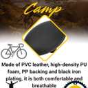 Noseless Bike Saddle for Men Women, Wide Shock Absorbing Bicycle Seat with Comfort Foam, Universal Fit for Mountain, Folding, Road, Exercise and Stationary Bikes