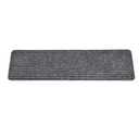 Non-Slip Carpet Stair Treads for Wooden Steps, 15pcs 8x30in Slip Resistance Indoor Peel & Stick Stair Treads Carpet Runner Mats for Elders, Kids, Dogs, Staircase Step Rugs Stair Grip NonSlip, Gray
