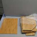 Double Layer Bread Box for Kitchen Countertop, Large Breadbox Bread with Windows, Food Keeper for Pastries, Bread & Cookies (Natural Bamboo)