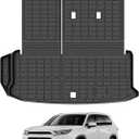 Mixsuper Cargo Liner for Toyota Grand Highlander 2024-2026, All Weather All-in-One Trunk & Backrest Mat, TPE Rear Seat Protector Accessories