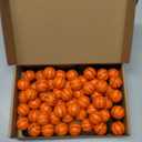 Civaner 60 Pcs Mini Basketball Stress Balls for Kids Basketballs Party Favors Small Foam Bouncy Sports Toys Bulk with Drawstring Bag for School Party Decor Carnival Reward Game Toys Gifts(3cm)