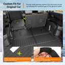 powoq 7 Seats Fuel Cargo Mat Compatible with 2025 2026 Toyota 4Runner Trunk Mat 2nd Backrest Trunk Liner TPE Cargo Liner 3rd Back Seat Protector Replacement for 2025-2026 Toyota 4Runner Accessories