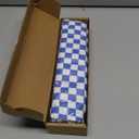 SOIDRAM 2 Pcs Checkered Makeup Bag Large Cosmetic Bag Toiletry Bag Makeup Pouch Travel Bag Organizer Cute Makeup Brushes Aesthetic Accessories Storage Bag for Women Royal Blue