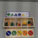 Dailyfunn Montessori Toys Color&Shape Sorting Learning Matching Box For Baby Toddlers 1-3 Year Old