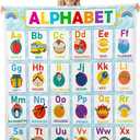 Feelyou Alphabet Fleece Throw Blanket ABC Kids Toddler Learning Time Sherpa Plush Blanket Educational Fuzzy 40"x50" (Multi 08)