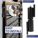4-Pack Barrel Gate Hinge 5 inches Heavy Duty Weld-On Install Fence 450 Lbs Capacity for Swing Door Trailer Ramp Door