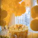 PartyWoo Mustard Yellow Balloons 127pcs Different Sizes of 36 18 12 10 5 Inch Yellow Fall Balloon Arch Kit for Birthday Engagement Baby Shower Bee Sunflower Little Cutie Party Decorations Yellow-Y10