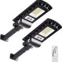 Solar Lights Outdoor, 60W LEDs Solar Powered Motion Sensor Light, Security Waterproof Solar Flood Light for Yard, Fence, Garden, Patio, Front Door, Shed, Deck, Path. 2 Pack
