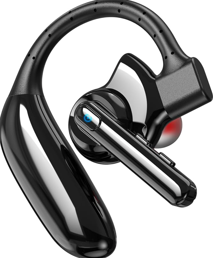 IAMJOY Bluetooth Headset Dual-Mic V5.4 Wireless Bluetooth Earpiece Noise Canceling Hands-Free Headphones 14 Hours Talking Time 140H Standby for Trucker,Office,Driving