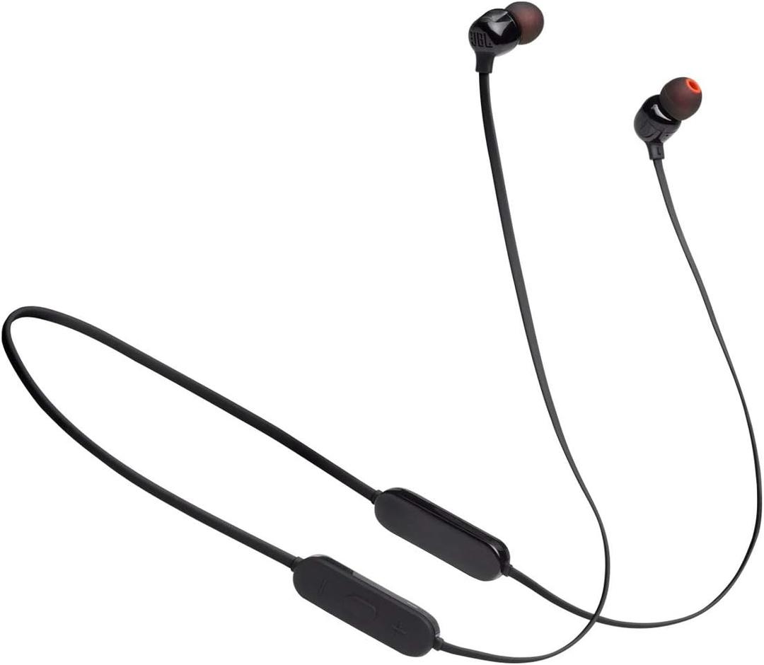 BL Tune 125 - Bluetooth Wireless in-Ear Headphones with 3-Button Mic/Remote and Flat Cable - Black