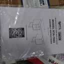 Techni Mobili Storage Drawers and Cabinet 51.25 W-Modern Office Large Floating Desktop Surface Desk, 23.6" D x 51.2" W x 29.8" H, White/Gold