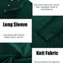 PJ PAUL JONES Mens Sweater Casual Henley Pullover Cable Knitted Sweater (X-Large, Dark Green)