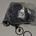 100 Pack Metal Curtain Rings with Clips, Drapery Clips Hooks, Decorative Curtain Rod Clips 1.5 in Interior Diameter, Vintage Black