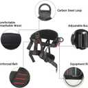 Adjustable Thickness Climbing Harness Half Body Harnesses for Fire Rescuing Caving Rock Climbing Rappelling Tree Protect Waist Safety Belts