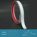 Flexible Trim Caulk Strip Wall Moulding Trim, 1 in x10 Ft Peel and Stick Trim for Wall Corner Deco, Ceiling, Backsplash Tile Edge, Countertops, Baseboard, Floor(White)