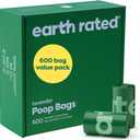 Earth Rated Dog Poop Bags Value Pack, Leak-Proof and Extra-Thick Pet Waste Bag for Big and Small Dogs, Refill Rolls, Lavender Scented, 600 Count