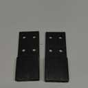 Bed Frame Legs Replacement Parts Bed Feet Furniture Support Leg Reinforcement Kit for Wooden Beds Table Cabinet Sofa Bolt-On Direct Replacement Straight Leg Replace Part Not Plastic Black 2 PCS 3inch