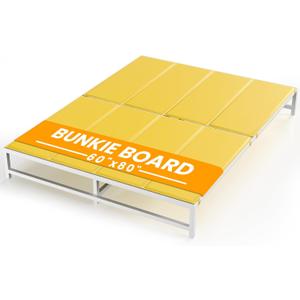 Bunkie Board Queen Size (60x80) Heavy Duty Bed Boards Non‑Slip Breathable Bed Support Board, Anti‑Sag Under‑Mattress Support for Slatted Bed Frames