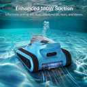 Cordless Robotic Pool Cleaner Automatic: NexTrend Pool Vacuum for Above Ground Pool Wall Floor Waterline Cleaning 180W Powerful Suction Last 150 Mins Robot for Inground Swimming Pool up to 2050 sq.ft