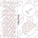 Whaline 200Pcs Baseball Paper Straws Baseball Drinking Straws Sports Theme Disposable Straw for Beverages Cocktail Decorations