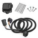 MITZONE 7-Foot 7-Pin Vehicle-Trailer Wiring Plug Harness Extension Compatible with Chevy/Dodge/Ford/GMC/Nissan/Toyota/Ram for Fifth-Wheel and gooseneck Trailers [Truck Bed Extension] 56070