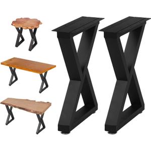 NXN-HOME 19'' Tall Metal Table Legs for Furniture, Bench Legs, Coffee Table Legs, DIY Furniture Legs Set of 2(19H x 12.6W)