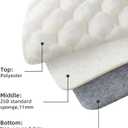 YIHOUSE Bathroom Rugs 16"x24", 1 inch Thick Extra Soft Absorbent Bath Mat for Bathroom, Non-Slip, Dry Quickly, Machine Washable Bath Rug for Sink, Shower, Toilet, White