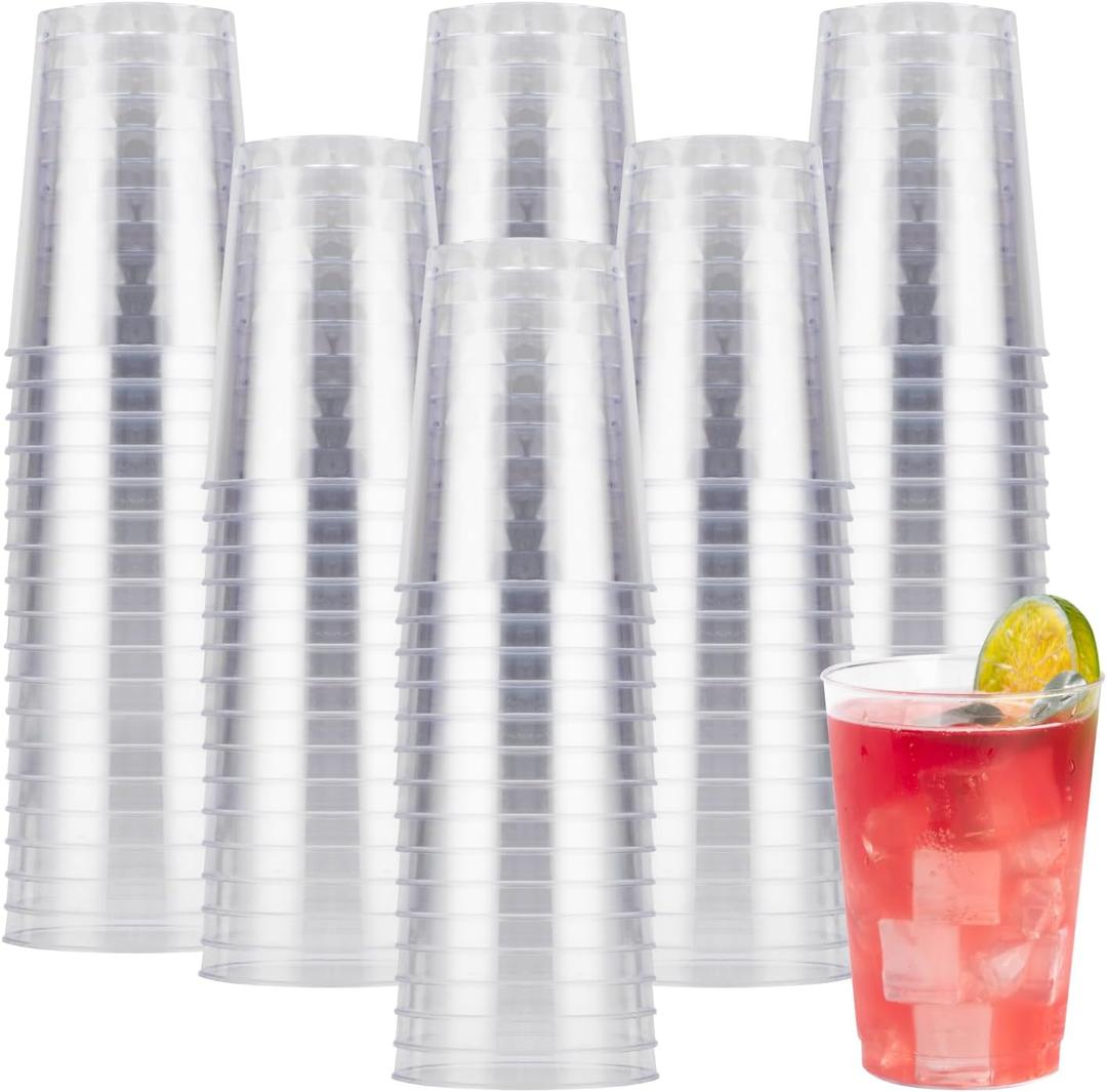Goodluck 200PCS 10oz Clear Plastic Cups for Party, Disposable Clear Plastic Cups, Cocktail Glasses for Wedding Thanksgiving, Christmas, and Parties Goodluck 200PCS 10oz Clear Plastic Cups for Party, Disposable Clear Plastic Cups, Cocktail Glasses for Wedding Thanksgiving, Christmas, and Parties