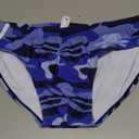 MIZOK Men's Ployester Swimsuit Bikini Briefs with Adjustable Drawstring, L
