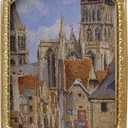 SIKOO Vintage Picture Frame 46 Antique Gold Picture Frame Ornate Photo Frame Tabletop and Wall Hanging Frame with High Definition Glass Front, Wall Decor Art, Photo Gallery