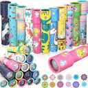24 Pcs Classic Kaleidoscopes for Kids Educational Kaleidoscope Toys Party Favor Return Gifts Paper Tumble Tube Prism Lens Old Fashioned Vintage Valentines Gift for Kids Stock Stuffer(Cute Style)