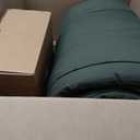 Litanika Comforter King Size Set Olive - 7 Pieces Bed in a Bag King Beddding Comforter Sets, Plain Lightweight Bed Set with Comforter, Sheets, Pillowcases & Shams