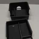 Black Center Console Organizer Tray for 2021-2024 Ford Broncos Two Layer,Armrest Storage Box Organizer