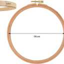 2 Pcs 6 Inch Large Wood Embroidery Hoops Embroidery Floss Hoop Cross Stitch Rings Sewing Hoops Embroidery Ring Frame Wall Hanging Embroidery Hoop